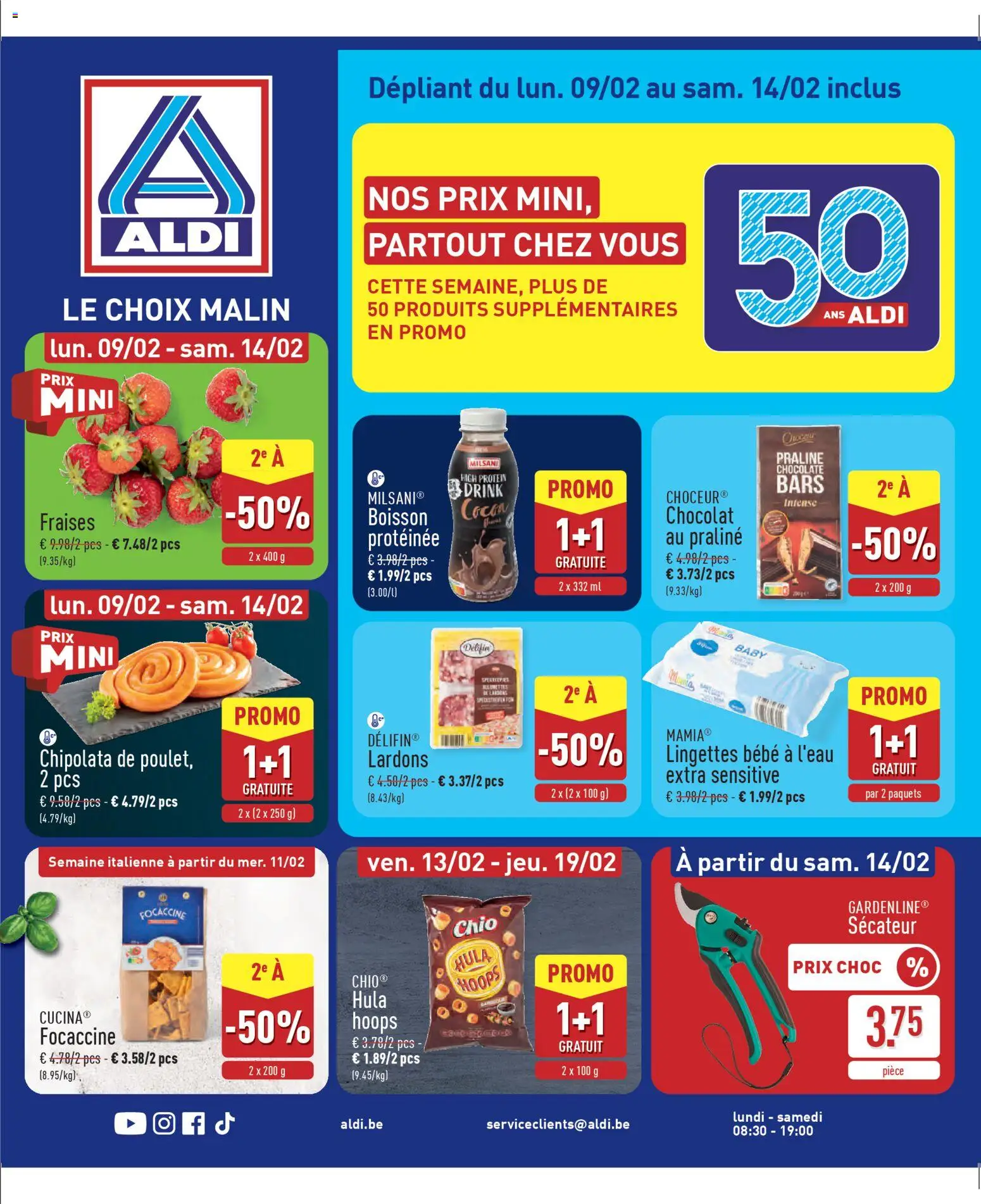 Voorbeeld van Folder de la semaine 7 van winkel Aldi geldig vanaf 09/02/2026