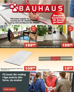 Eksempel på tilbudsavis Tilbudsavis fra butik Bauhaus gyldig fra 20/10/2025