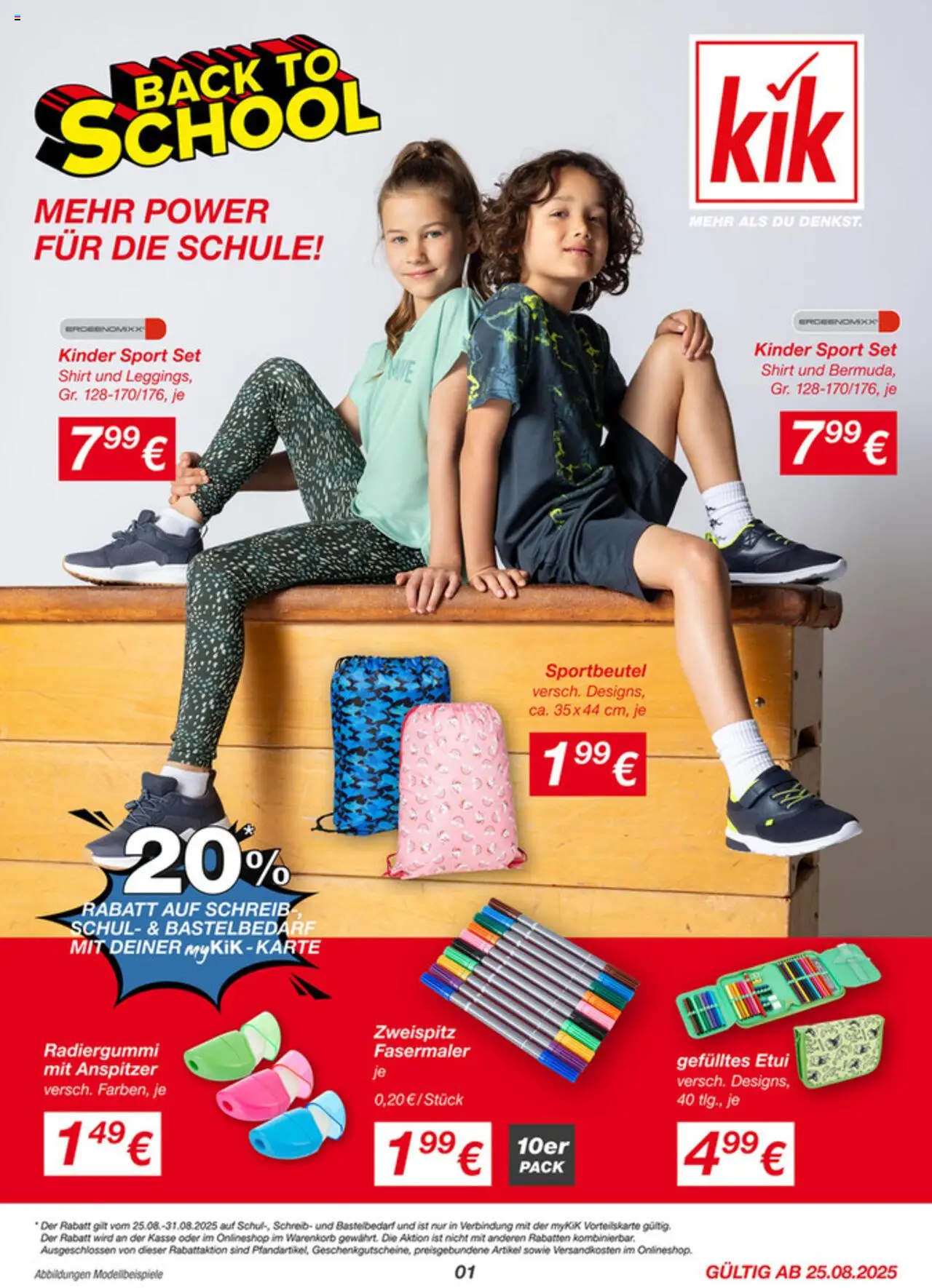 KIK Prospekt 25.08.2025 - Flugblatt, Angebote - Seite 1