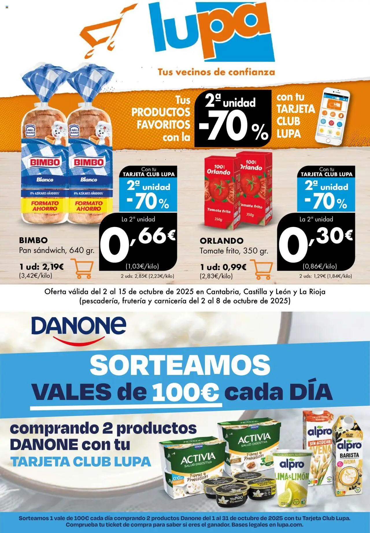 Lupa Supermercados Folleto > 02/10 - 15/10/2025 > Ofertas