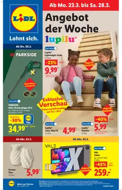 Vorschau von dem Prospekt des Geschäftes Lidl, gültig ab dem 23.03.2026