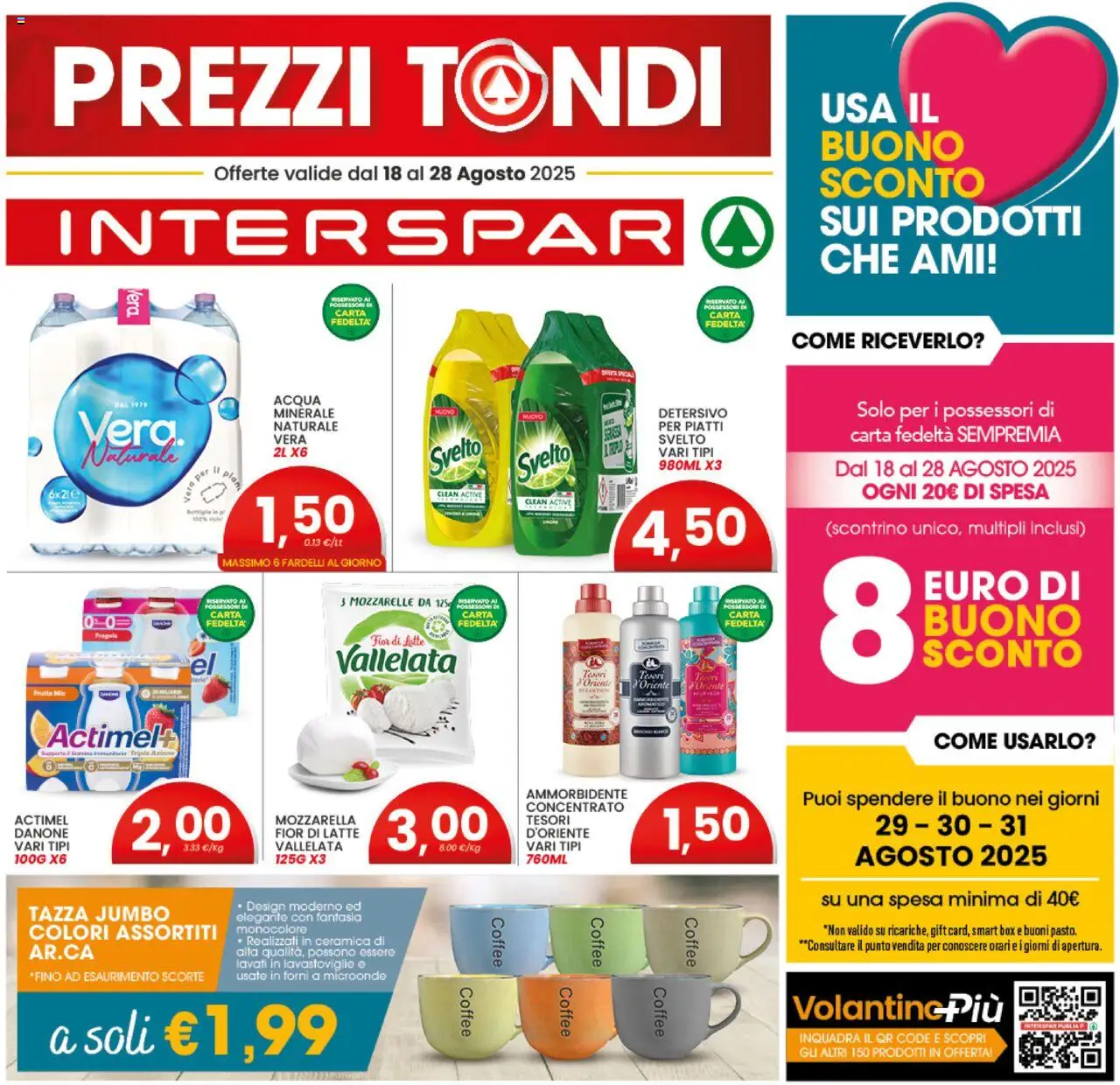 Volantino Interspar valido da 18/08/2025 numero di pagina 1