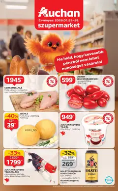 Auchan - Szupermarket akciós újság megtekintése, amely érvényes 2026.01.22.-től