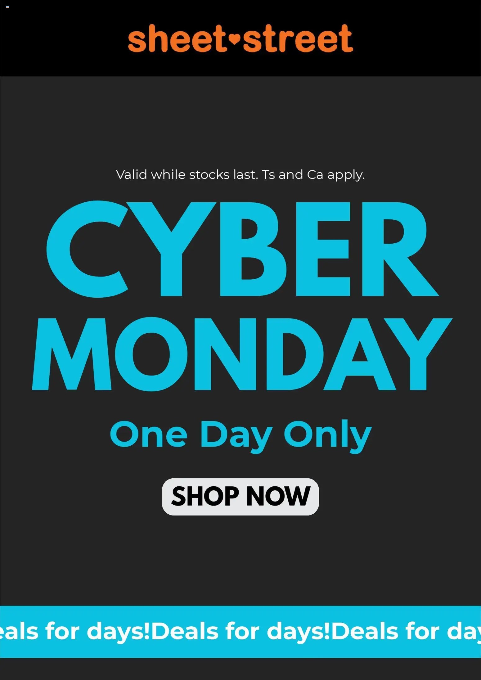 Preview of Sheet Street flyer valid from 01/12/2025