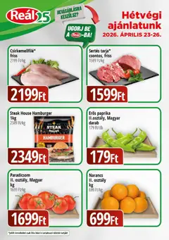 Reál - Reál Bevásárló hétvége - Kisalföld megtekintése, amely érvényes 2026.04.23.-től