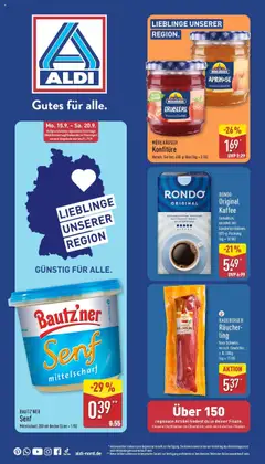 Vorschau von dem Prospekt des Geschäftes Aldi, gültig ab dem 14.09.2025