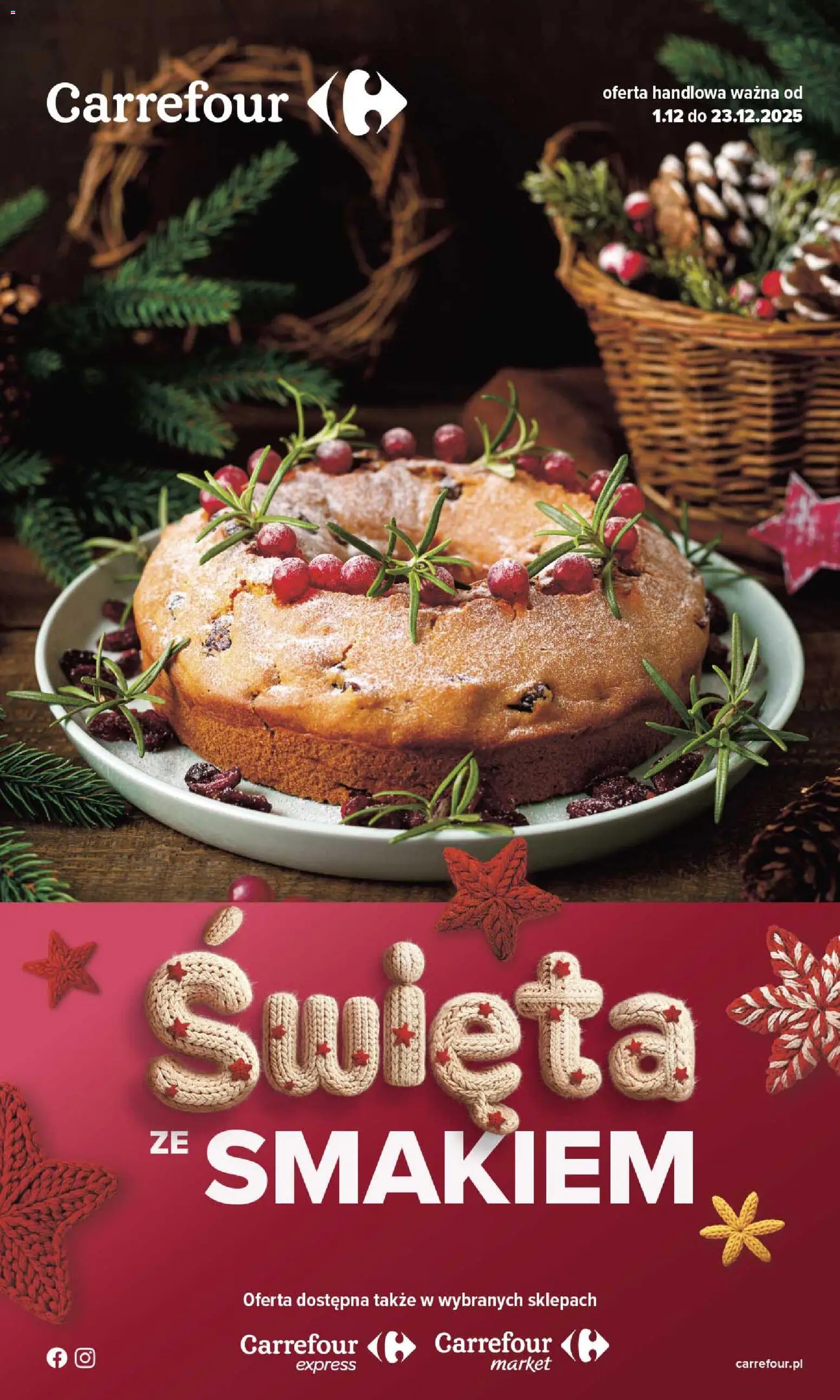 Pogląd gazetki "Święta" ze sklepu Carrefour ważnej od 01.12.2025