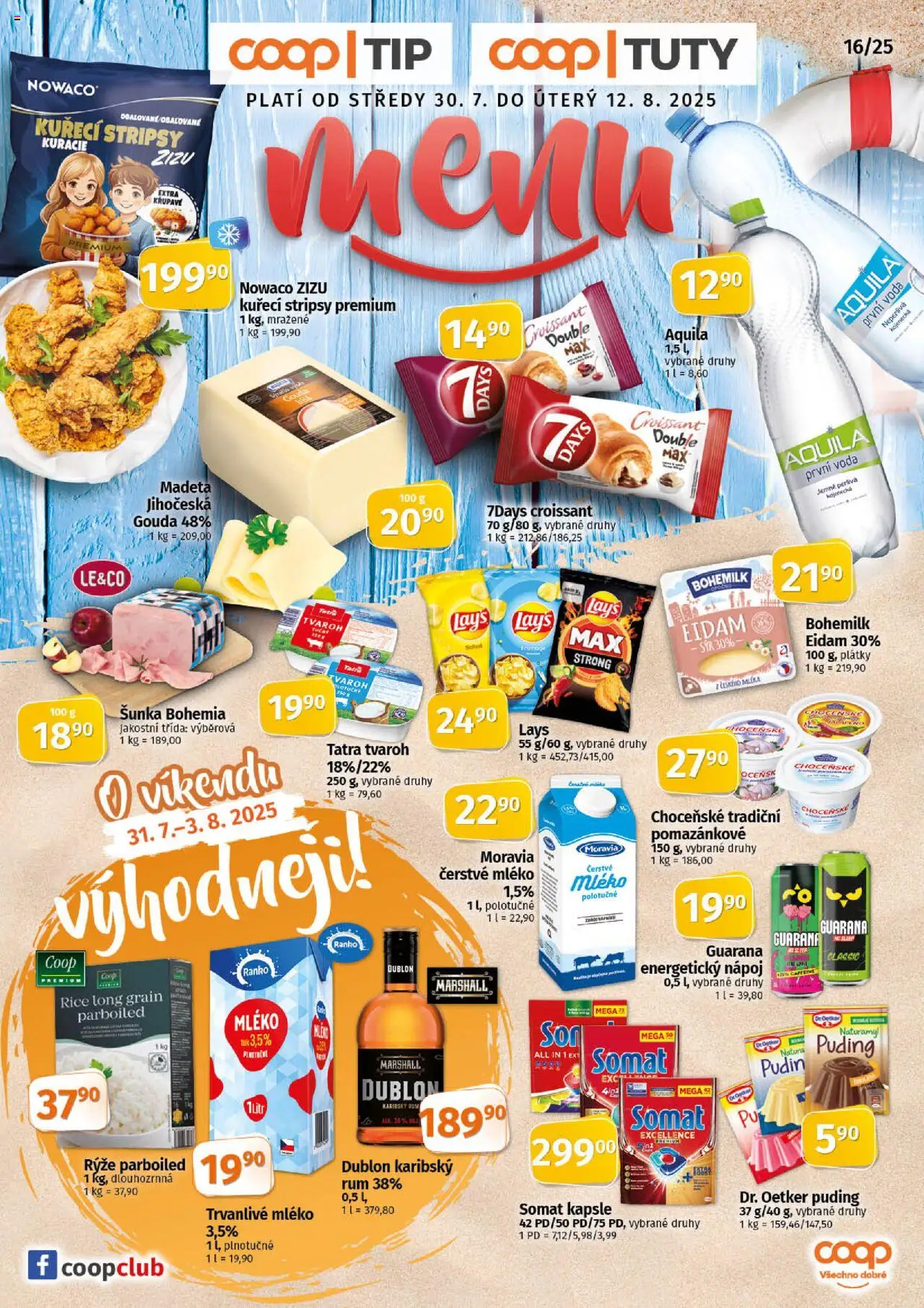  COOP Leták - Tuty (30.07.2025) - Jednota leták