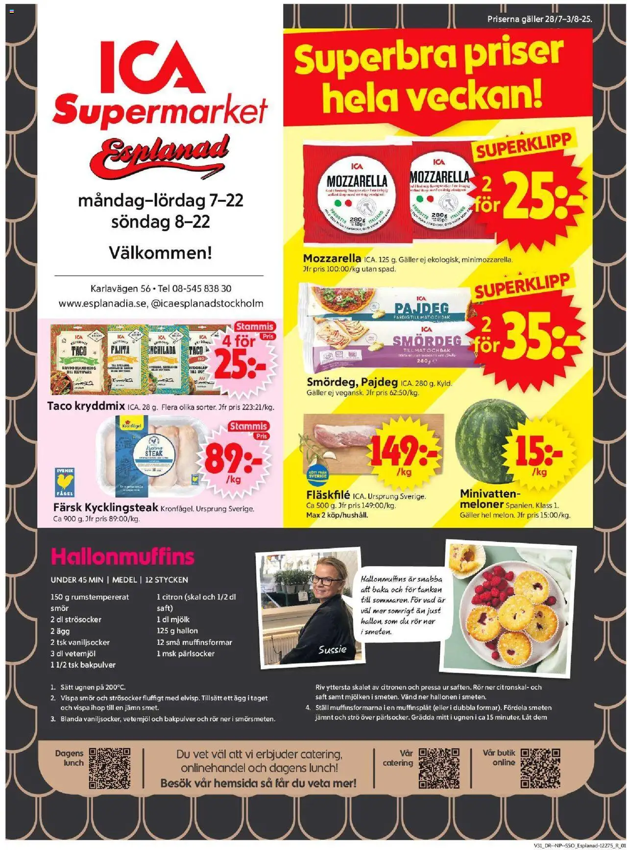 Stockholm är giltig 28/07 2025 > Veckans Erbjudanden gäller från 28/07/2025 till 03/08/2025 sidnummer 1