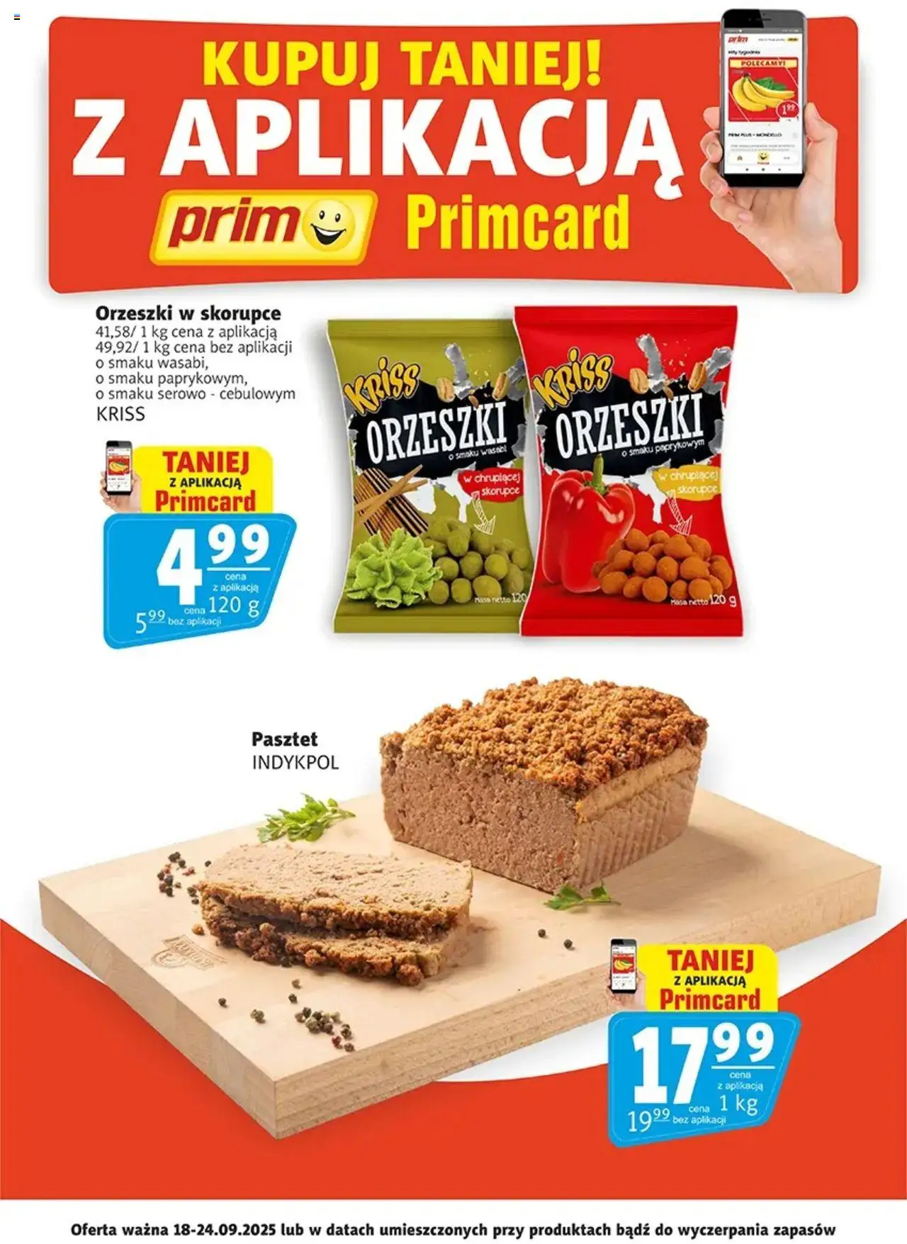 Prim Market Promocje Primcard od 18.09.2025 - Nowa Gazetka - Numer strony 1