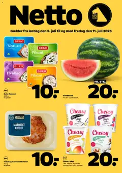 Eksempel på tilbudsavis Tilbudsavis fra butik Netto gyldig fra 05/07/2025