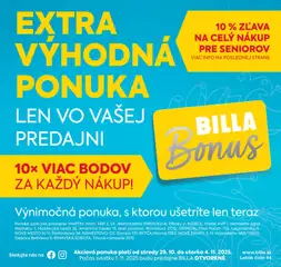Náhľad Billa letáku platného od 29.10.2025