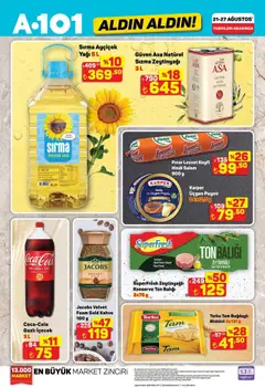 A101 Katalog Aldın Aldın 21.08.2025 - Broşürünün önizlemesi