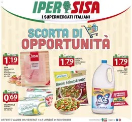 Anteprima dell'opuscolo Volantino Iper Crotone dal negozio SISA valido da 14/11/2025