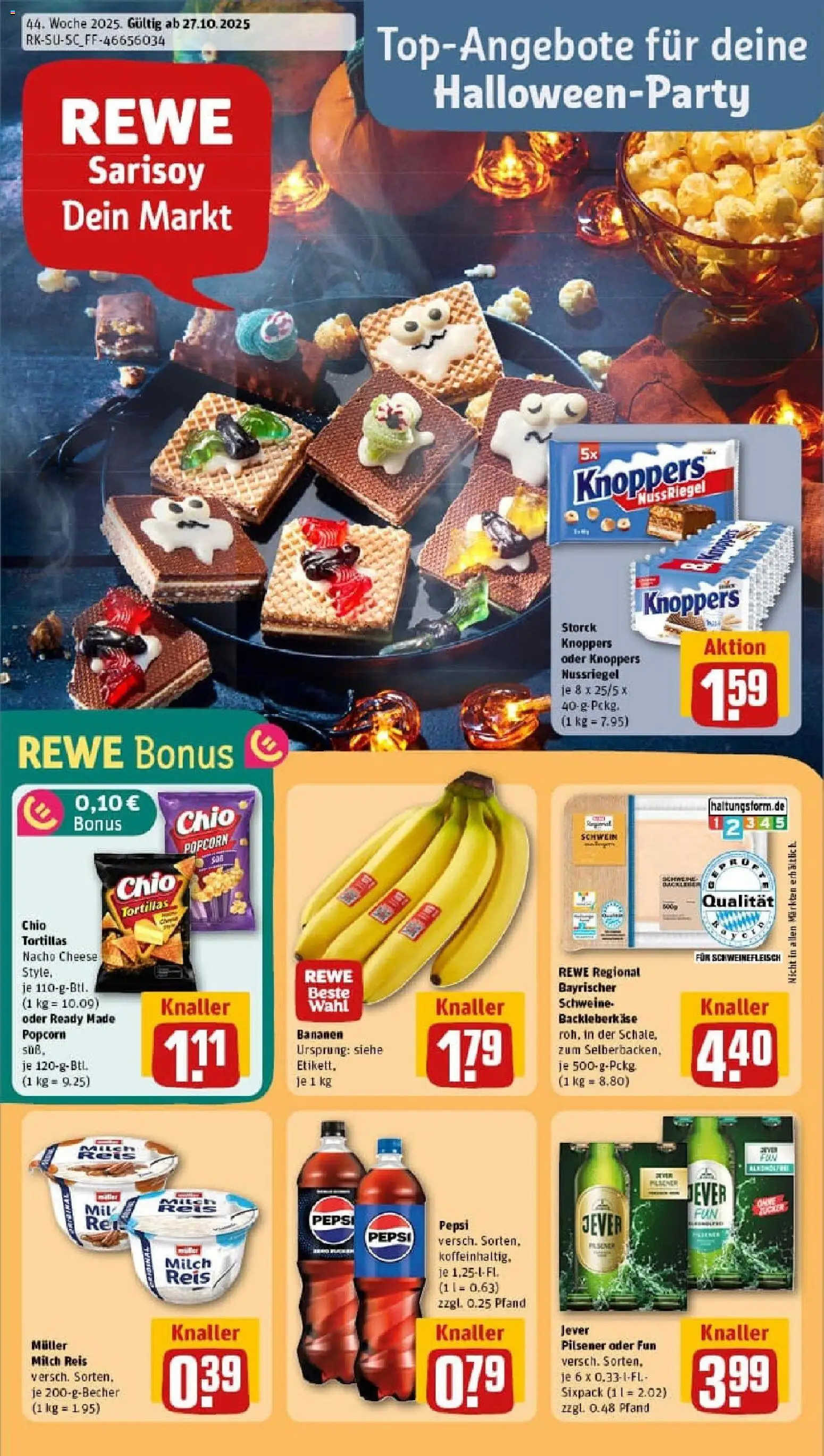 Vorschau von dem Prospekt des Geschäftes Rewe, gültig ab dem 26.10.2025