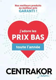 Prévisualisation de Catalogue du magasin Centrakor formulaire valide 28/07/2025