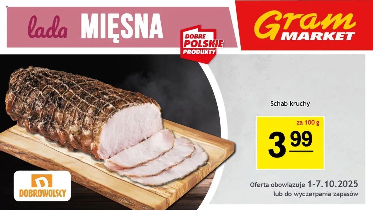 Gram Market Lada Mięsna od 01.10.2025 - Nowa Gazetka - Numer strony 1