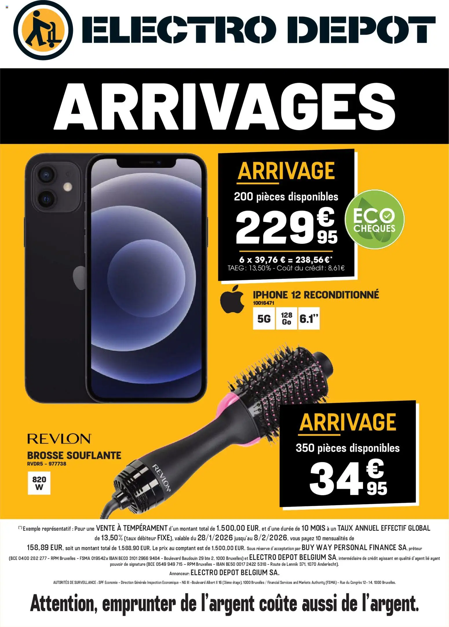 Prévisualisation de Publicité du magasin Electro Depot formulaire valide 28/01/2026 - Iphone