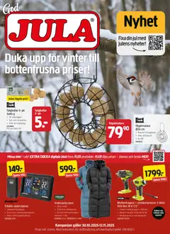 Förhandsgranska reklamblad Aktuella reklamblad Jula från butik Jula gäller från 30/10/2025