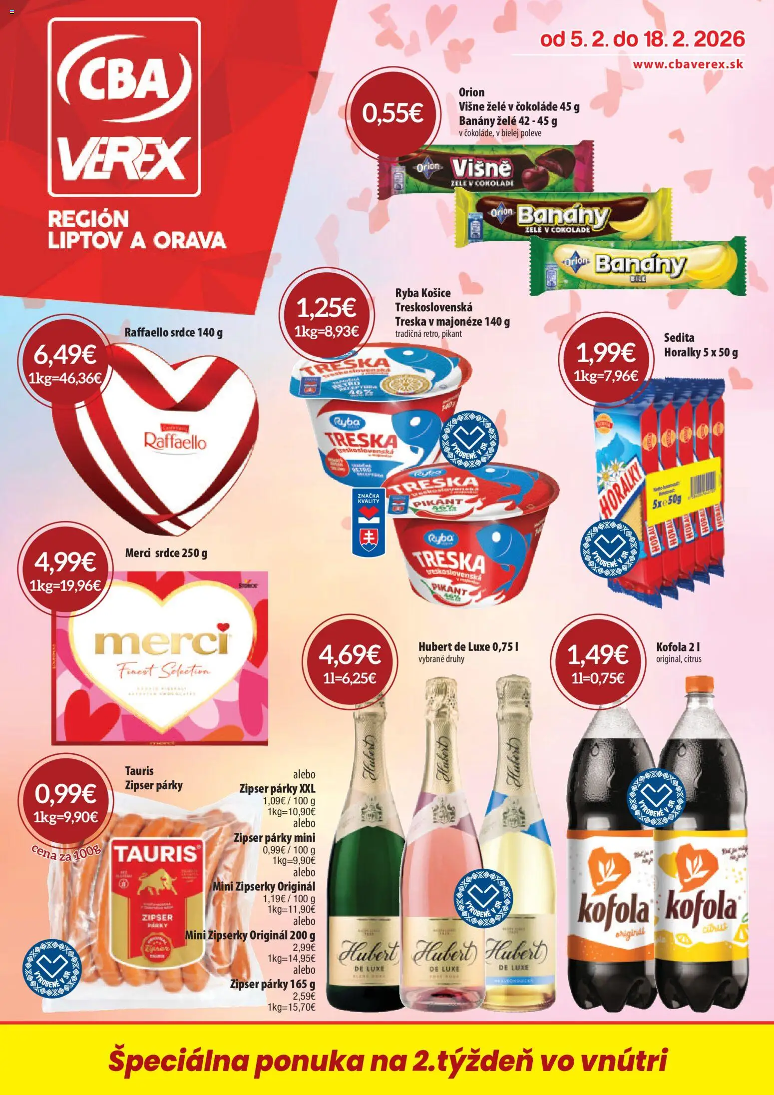 Náhľad CBA Verex letáku platného od 05.02.2026