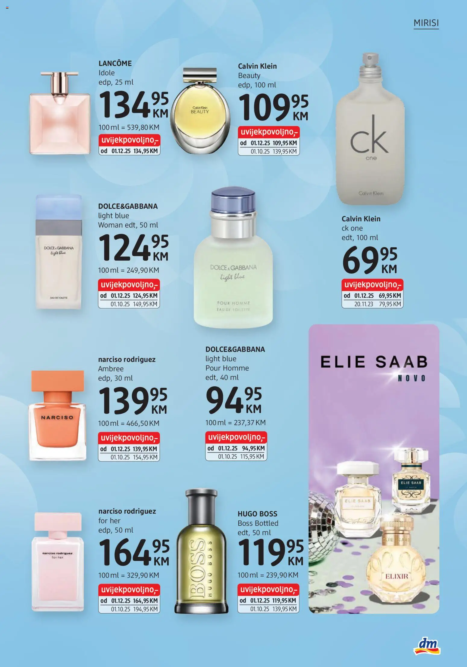 Pregled letka Katalog trgovine DM Drogerie vrijedi od 2025.12.01