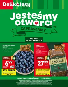 Pogląd gazetki "Bielawa Otwarcie" ze sklepu Delikatesy Centrum ważnej od 12.02.2026