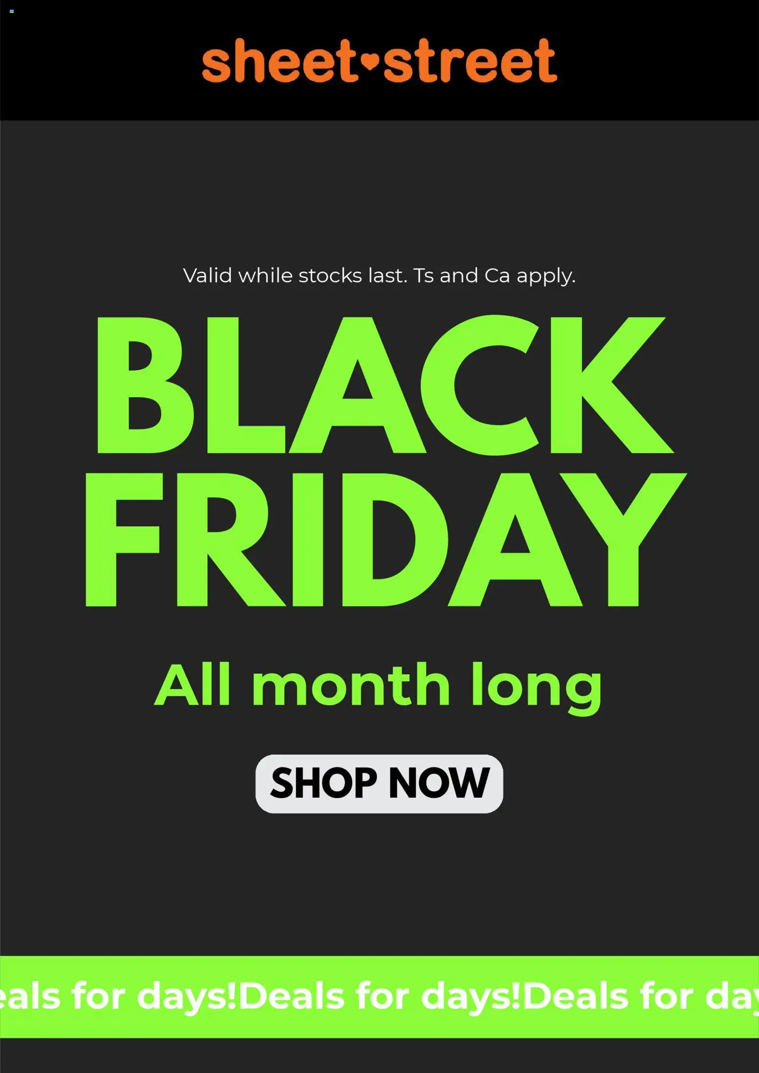 Preview of Sheet Street flyer valid from 20/11/2025