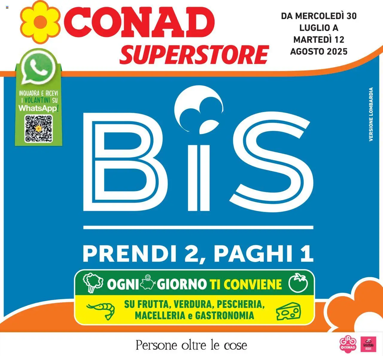 Volantino Conad valido da 30/07/2025 numero di pagina 1