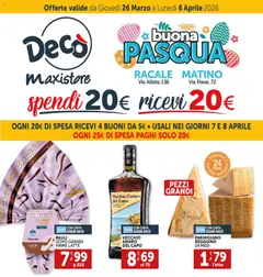 Anteprima dell'opuscolo Decò volantino MaxiStore Racale, Matino dal negozio Decò valido da 27/03/2026