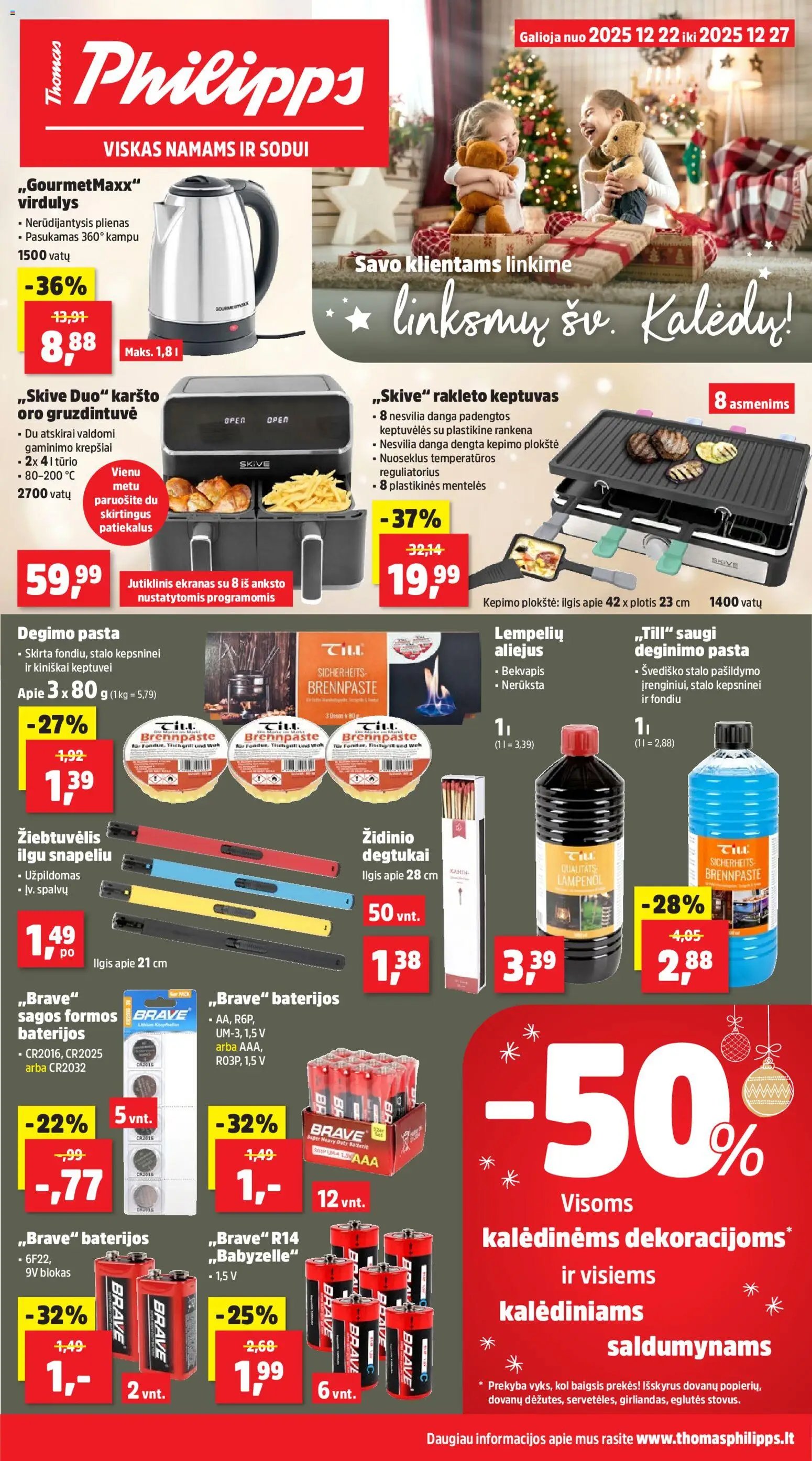 Thomas Philipps parduotuvės leidinio Leidinys galiojančio nuo 2025.12.22 peržiūra