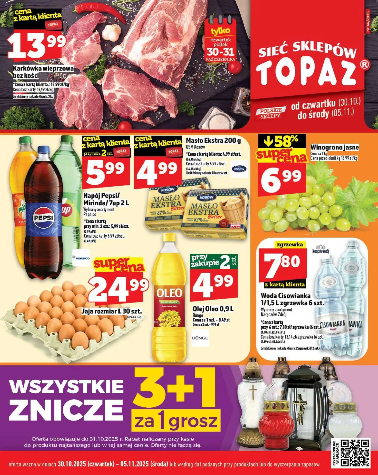 Topaz Gazetka od 30.10.2025 - Nowa Gazetka - Numer strony 1