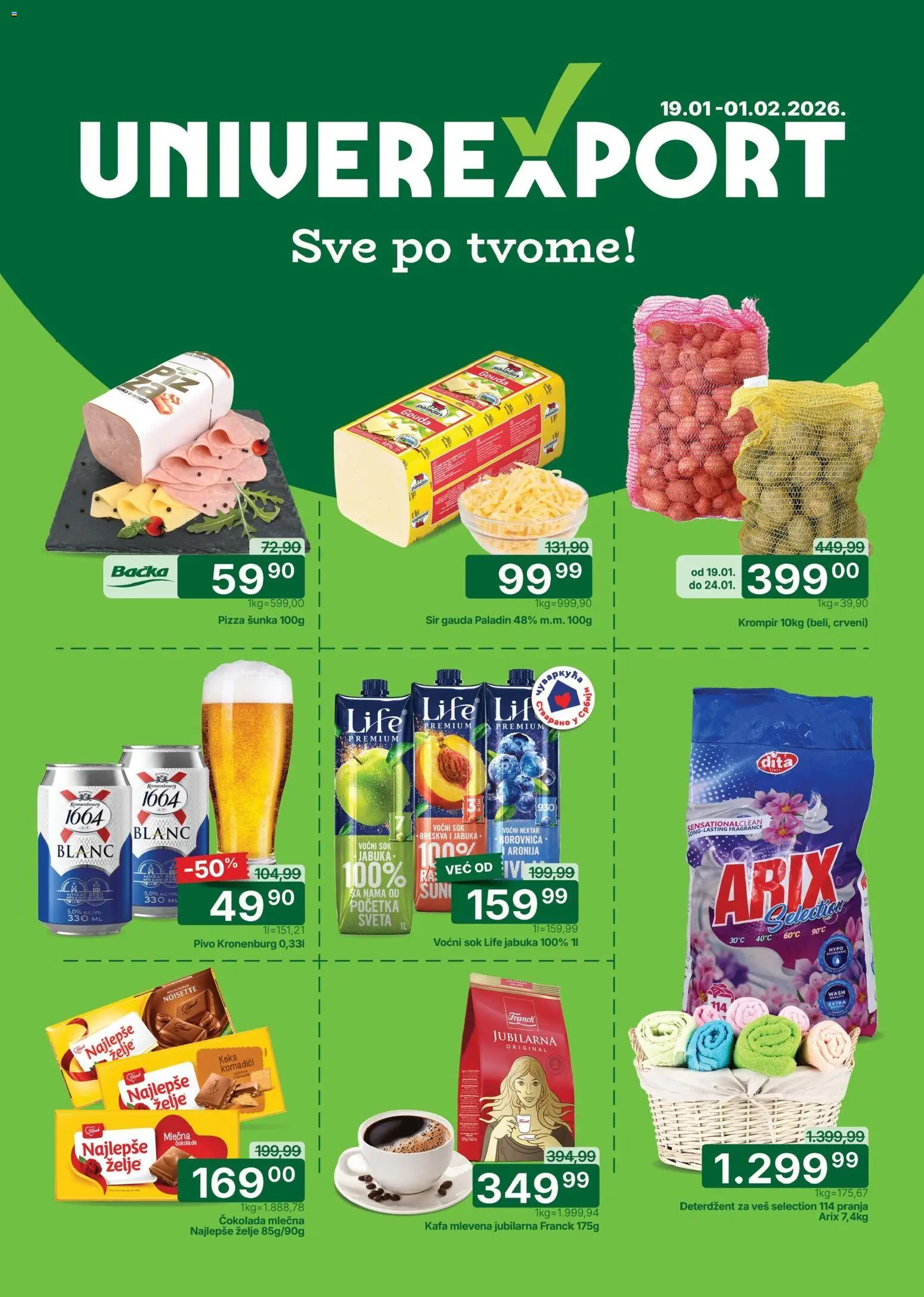 Pregled Univerexport kataloga - važi od 19.01.2026