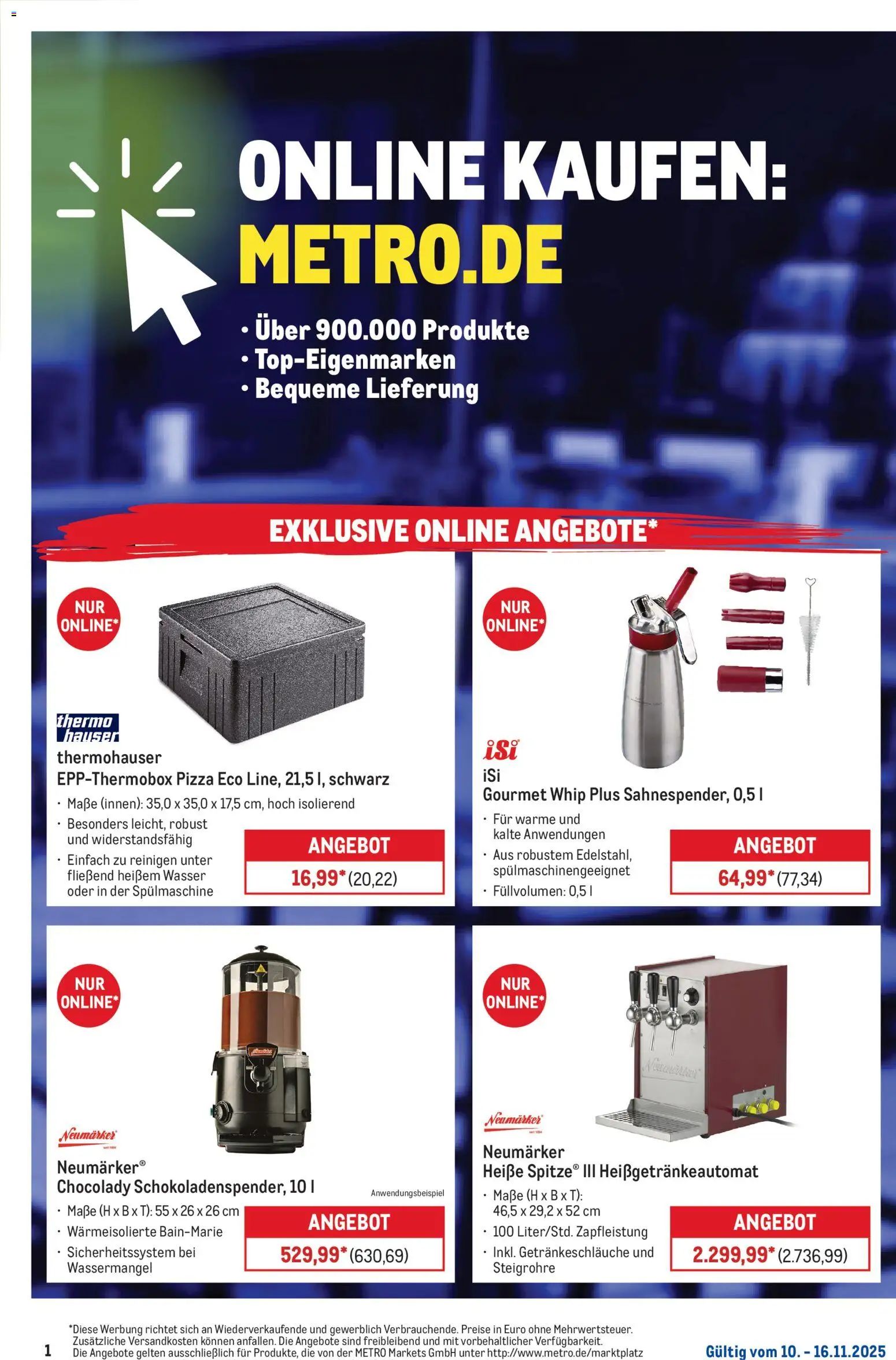 Vorschau von dem Prospekt des Geschäftes Metro, gültig ab dem 10.11.2025