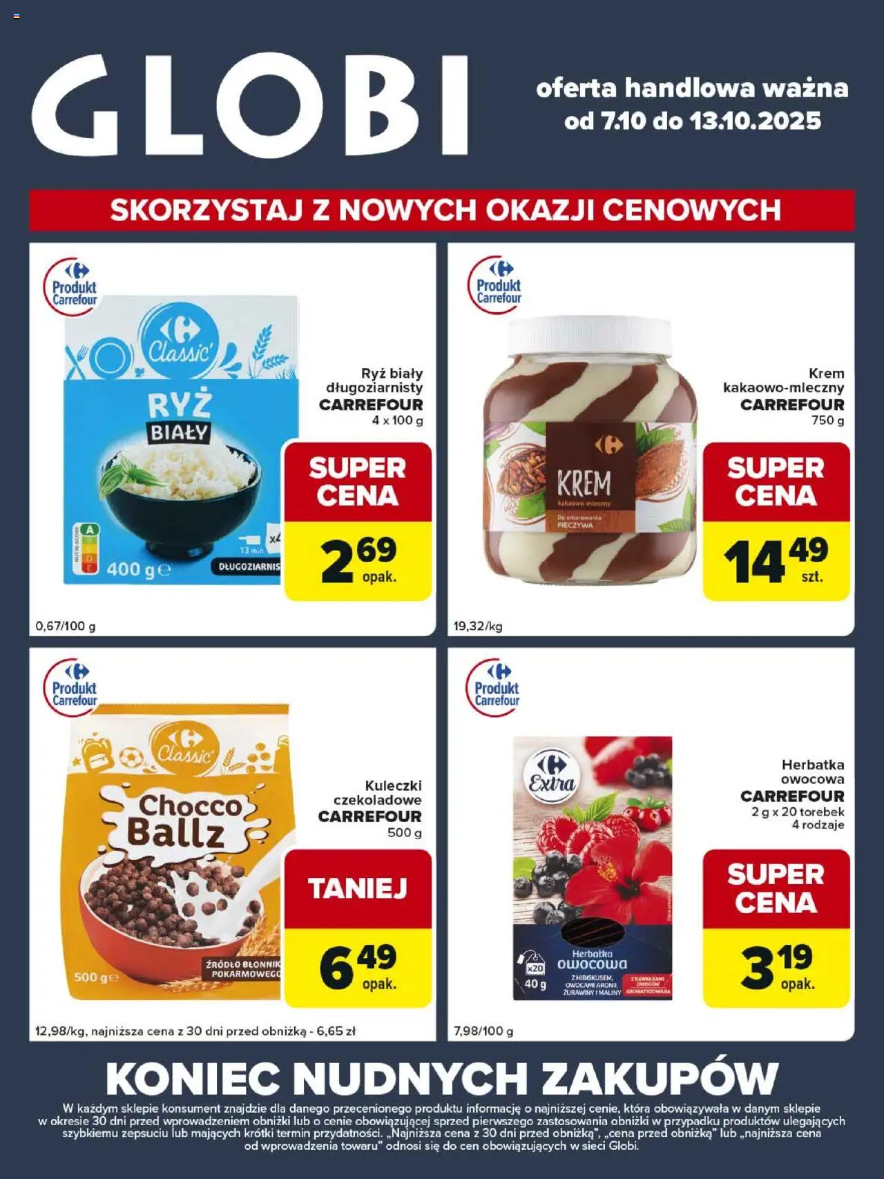 Carrefour Globi od 07.10.2025 - Nowa Gazetka - Numer strony 1