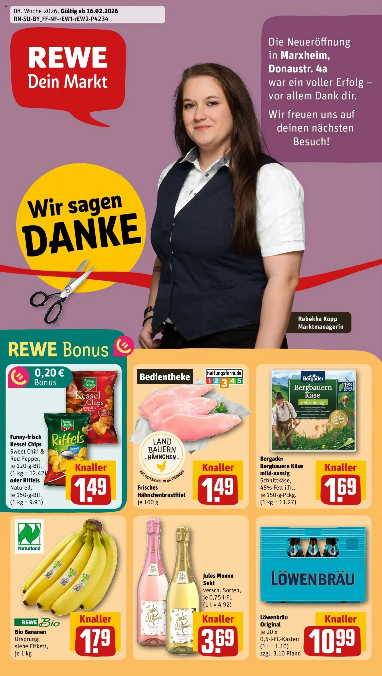 Vorschau von dem Prospekt des Geschäftes Rewe, gültig ab dem 16.02.2026