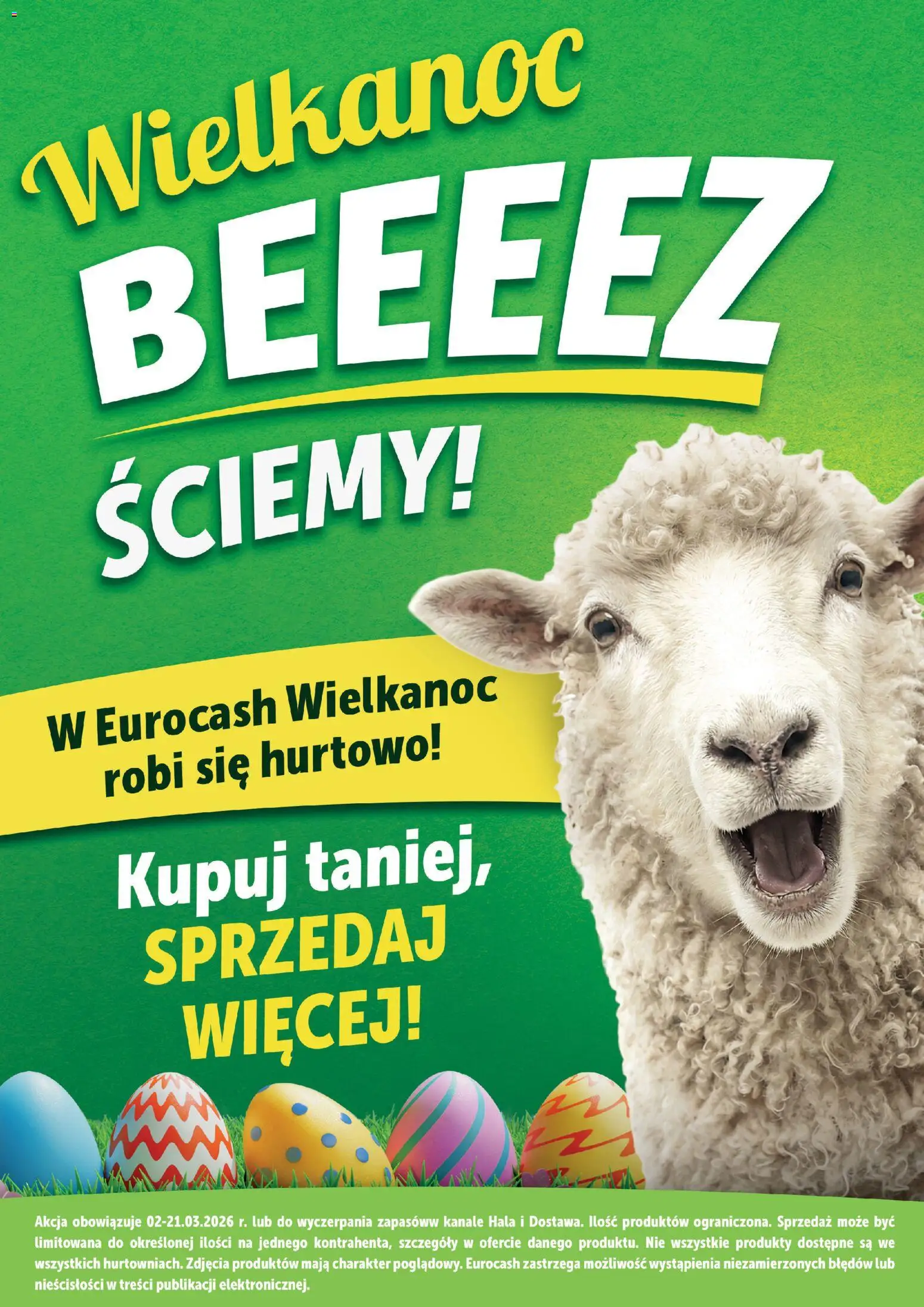 Pogląd gazetki "Eurocash gazetka - Wielkanoc" ze sklepu Eurocash ważnej od 02.03.2026