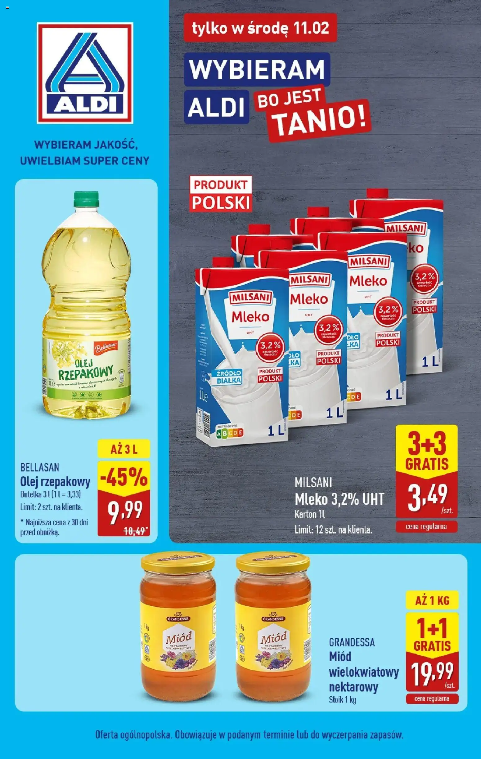 Pogląd gazetki "Super środa 11.02 w ALDI!" ze sklepu Aldi ważnej od 10.02.2026