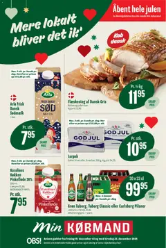 Eksempel på tilbudsavis Tilbudsavis fra butik Min Købmand gyldig fra 19/12/2025