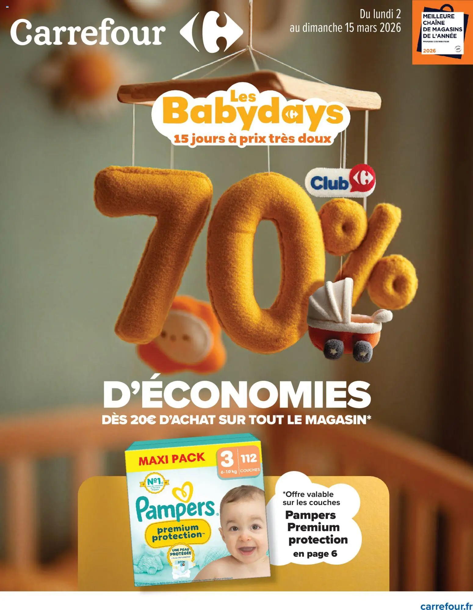 Prévisualisation de Les babydays du magasin Carrefour formulaire valide 02/03/2026