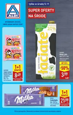 Pogląd gazetki "Super oferty na środę 05.11 w ALDI" ze sklepu Aldi ważnej od 04.11.2025