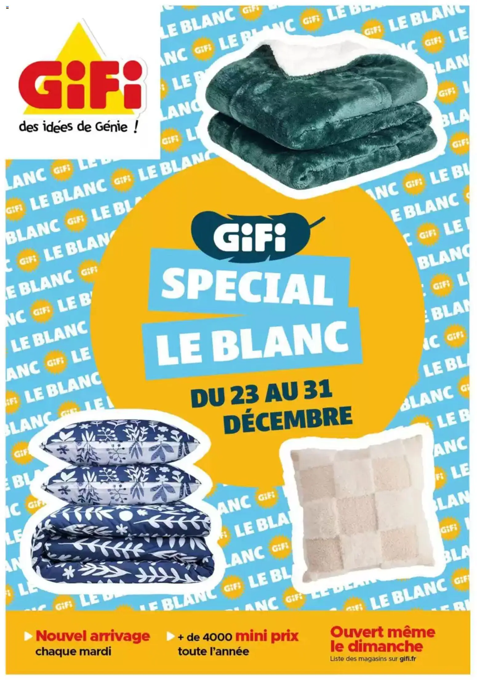 Prévisualisation de Le Blanc du magasin GiFi formulaire valide 30/12/2025