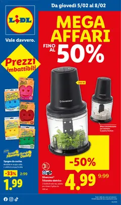 Anteprima dell'opuscolo Volantino Mega Affari dal negozio Lidl valido da 05/02/2026