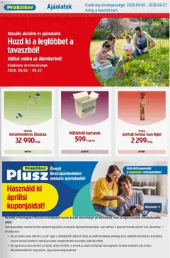 Praktiker - Praktiker akciós újság megtekintése, amely érvényes 2026.04.02.-től