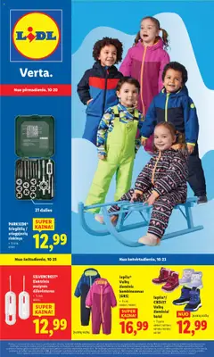 LIDL parduotuvės leidinio Leidinys - Ne maisto prekių pasiūlymai galiojančio nuo 2025.10.20 peržiūra
