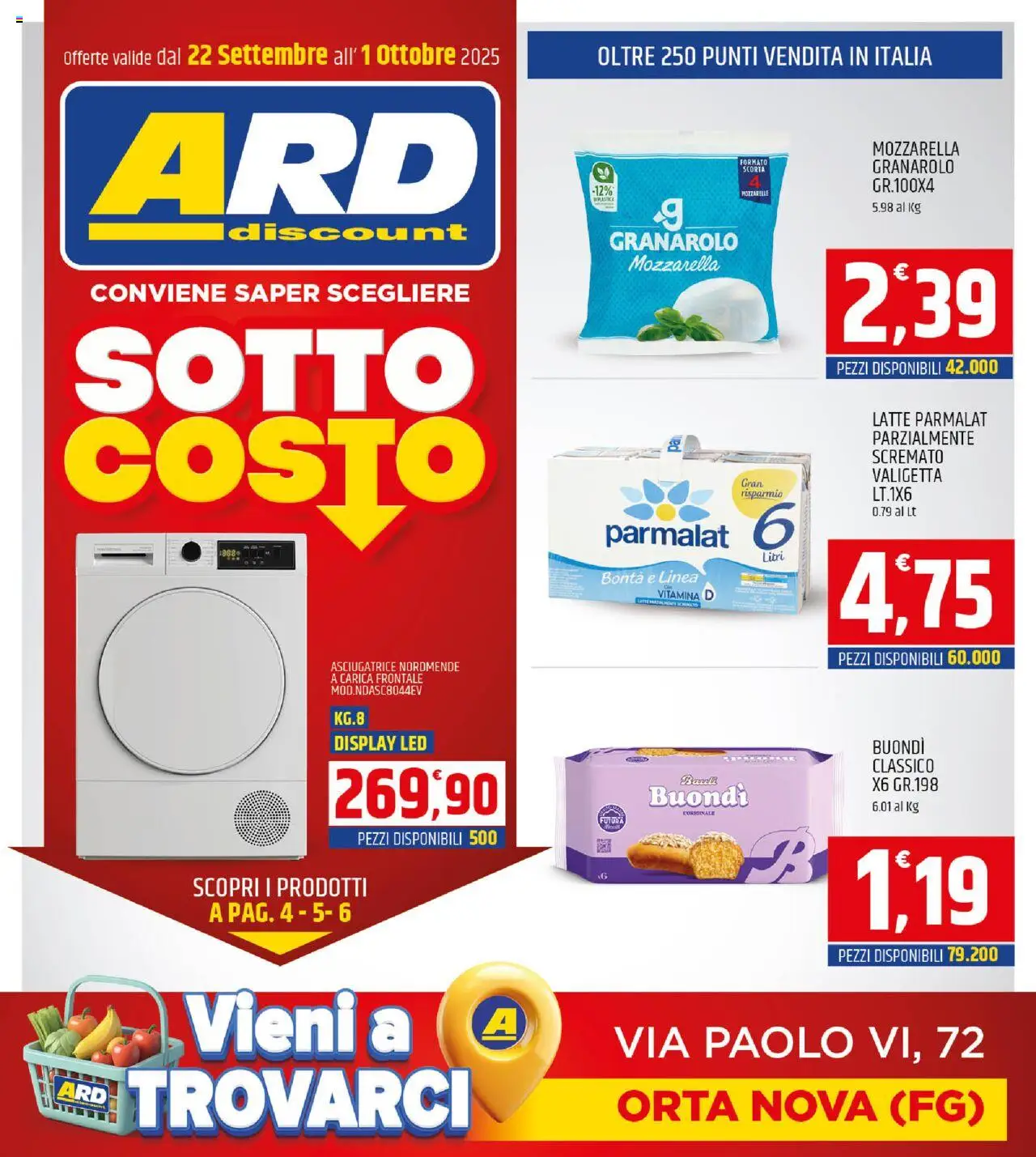 Volantino ARD Discount valido da 22/09/2025 numero di pagina 1