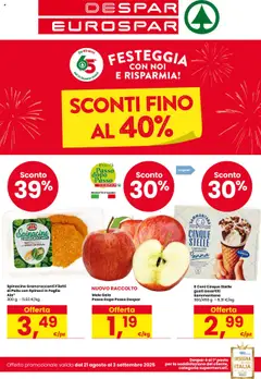 Anteprima dell'opuscolo Attuale volantino dal negozio Eurospar valido da 21/08/2025