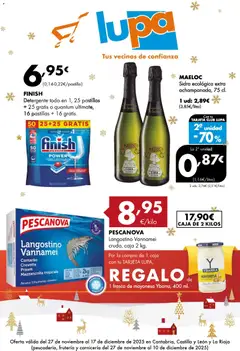 Vista previa del folleto de la tienda Lupa Supermercados válido desde el 27/11/2025 