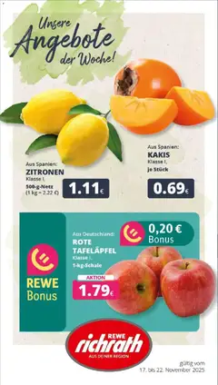 Vorschau von dem Prospekt des Geschäftes Rewe, gültig ab dem 17.11.2025