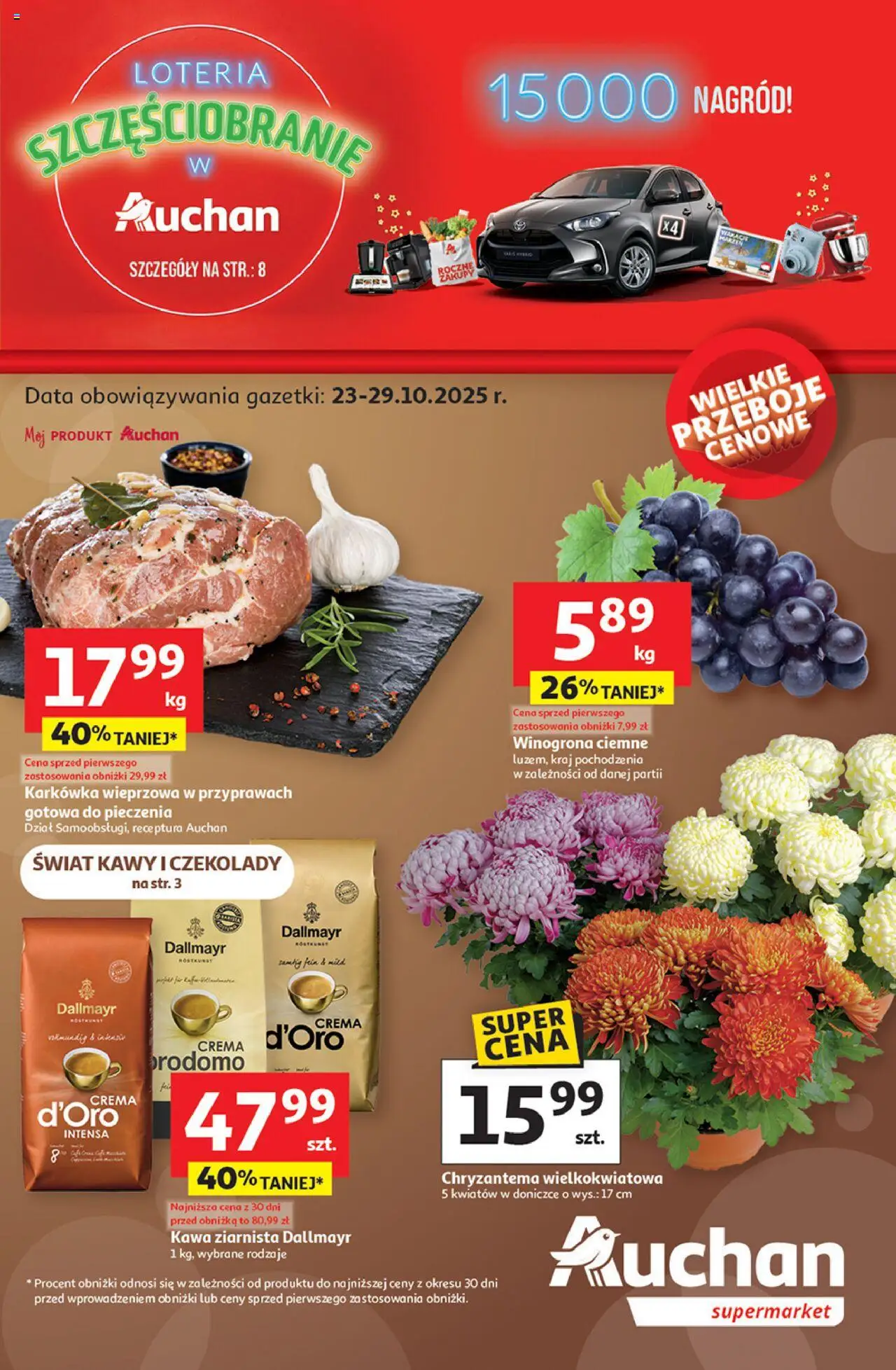 Auchan Gazetka od 23.10.2025 - Nowa Gazetka - Numer strony 1