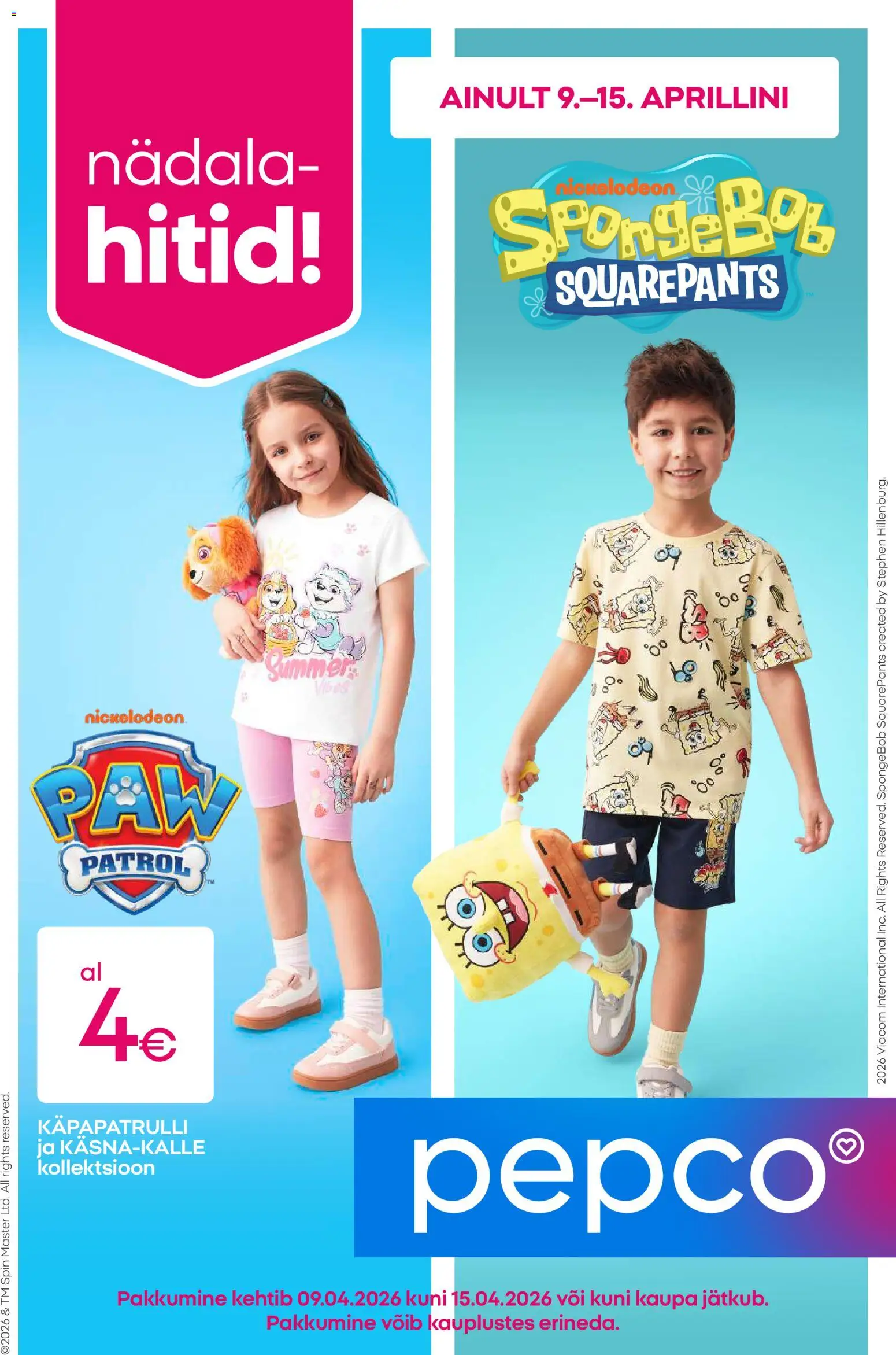 Pepco kliendilehe eelvaade alates 09.04.2026